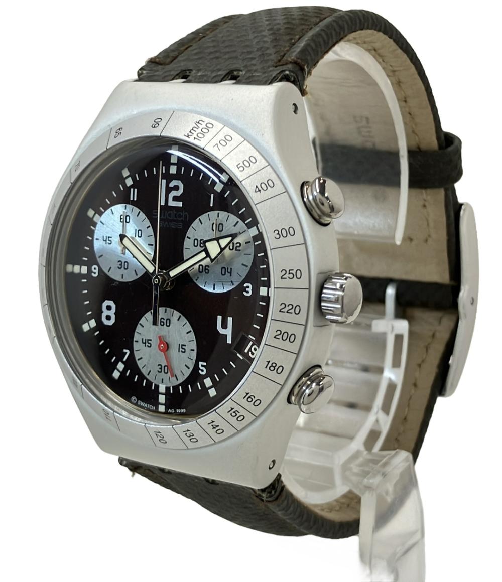 スウォッチ 腕時計 IRONY クオーツ ブラウン メンズ Swatch