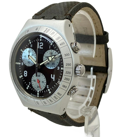 スウォッチ 腕時計 IRONY クオーツ ブラウン メンズ Swatch