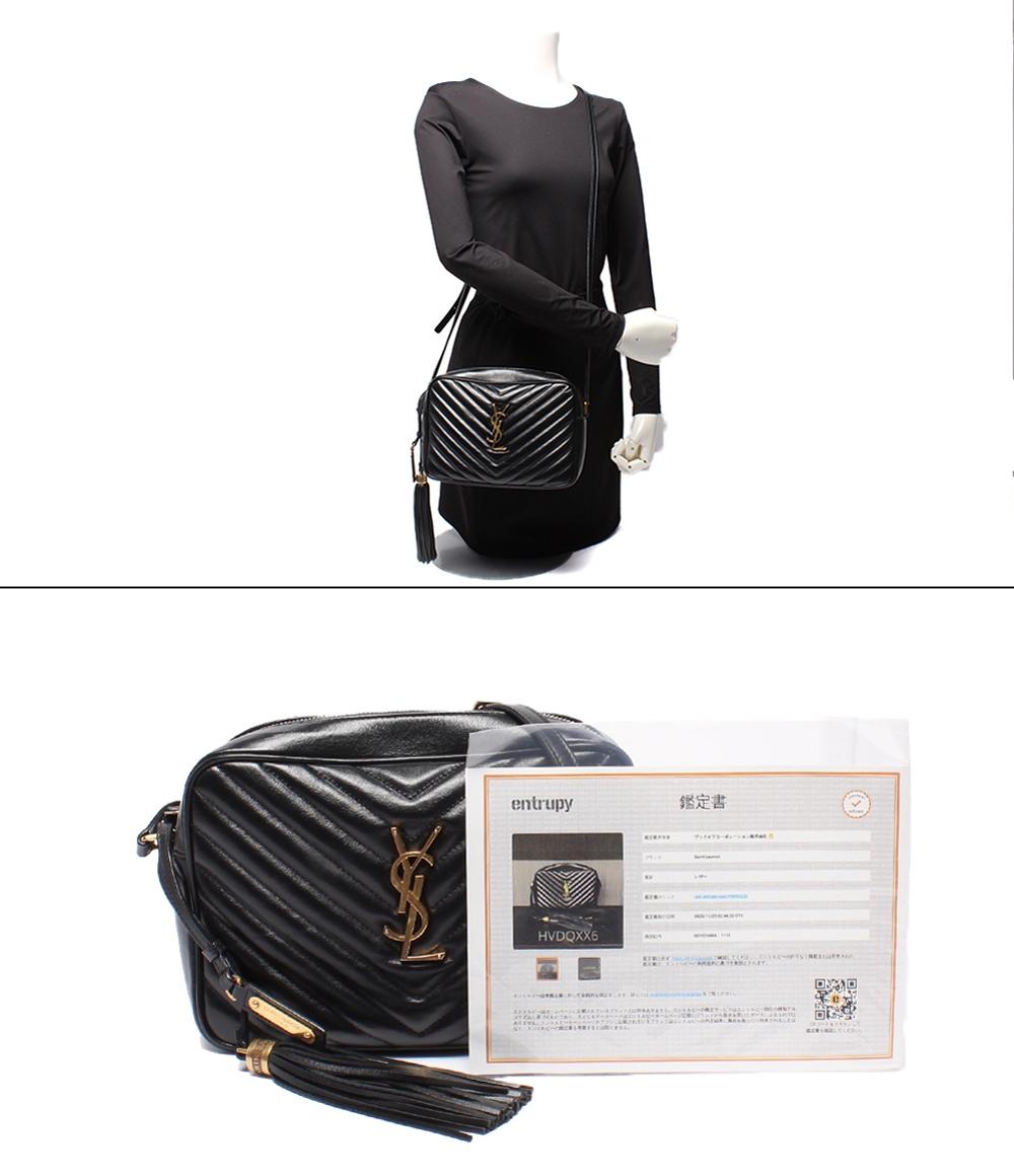 SAINT LAURENT PARIS ショルダーバッグ 斜め掛け Vステッチ ルー