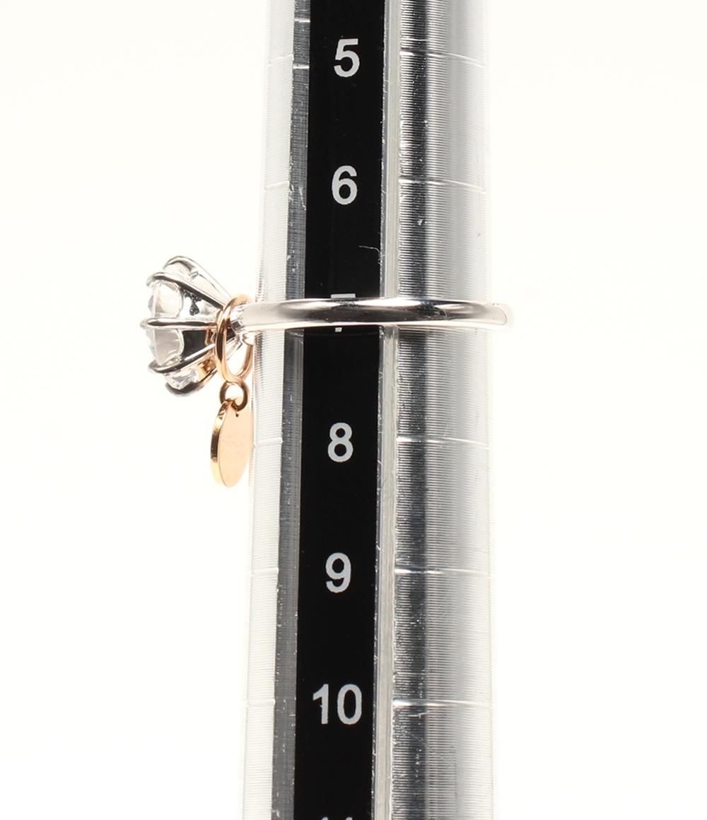 美品 NIWAKA リング 指輪 SV K18 PLEDGE レディース SIZE 7号 ニワカ