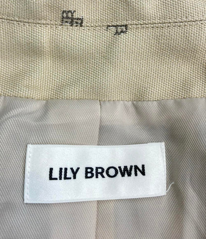 リリーブラウン トレンチライク スプリングケープコート ポンチョ付き レディース SIZE ONE SIZE (M) Lily Brown