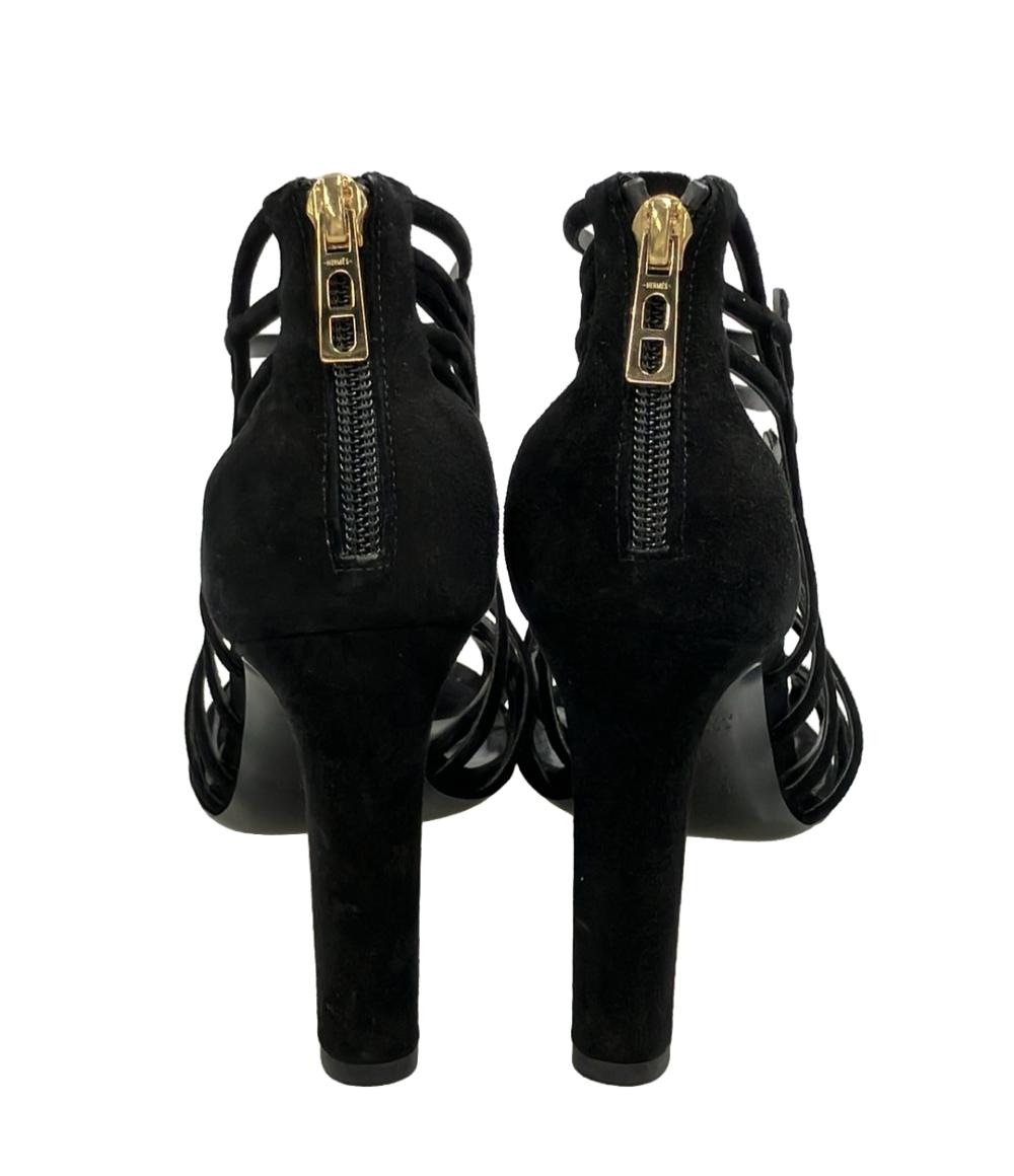 HERMES サンダル スウェード ゴールド金具 レディース SIZE 36.5 (24cm) エルメス