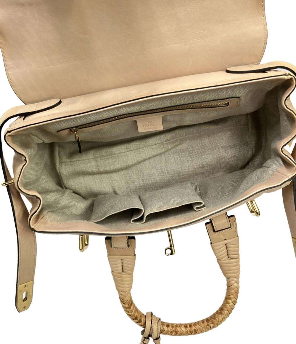 GUCCI ハンドバッグ ウーブンウェブ レザー 263945 486628 レディース グッチ