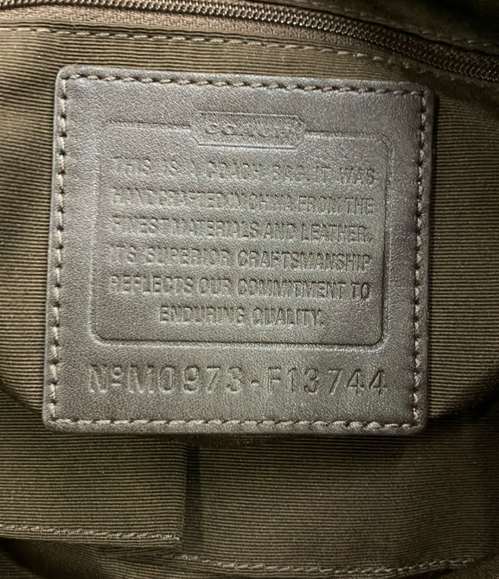 COACH ショルダーバッグ 2WAY 肩掛け 斜め掛け シグネチャー F13744 COACH ショルダーバッグ 2WAY 肩掛け 斜め掛け シグネチャー F13744