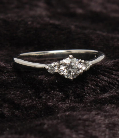 美品 リング 指輪 Pt900 ダイヤ 0.260ct 0.048ct レディース SIZE 11号
