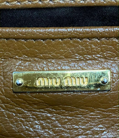 MIUMIU 2way ハンドバッグ ショルダーバッグ 肩掛け 斜め掛け ガンチーニ RL0058 レディース ミュウミュウ