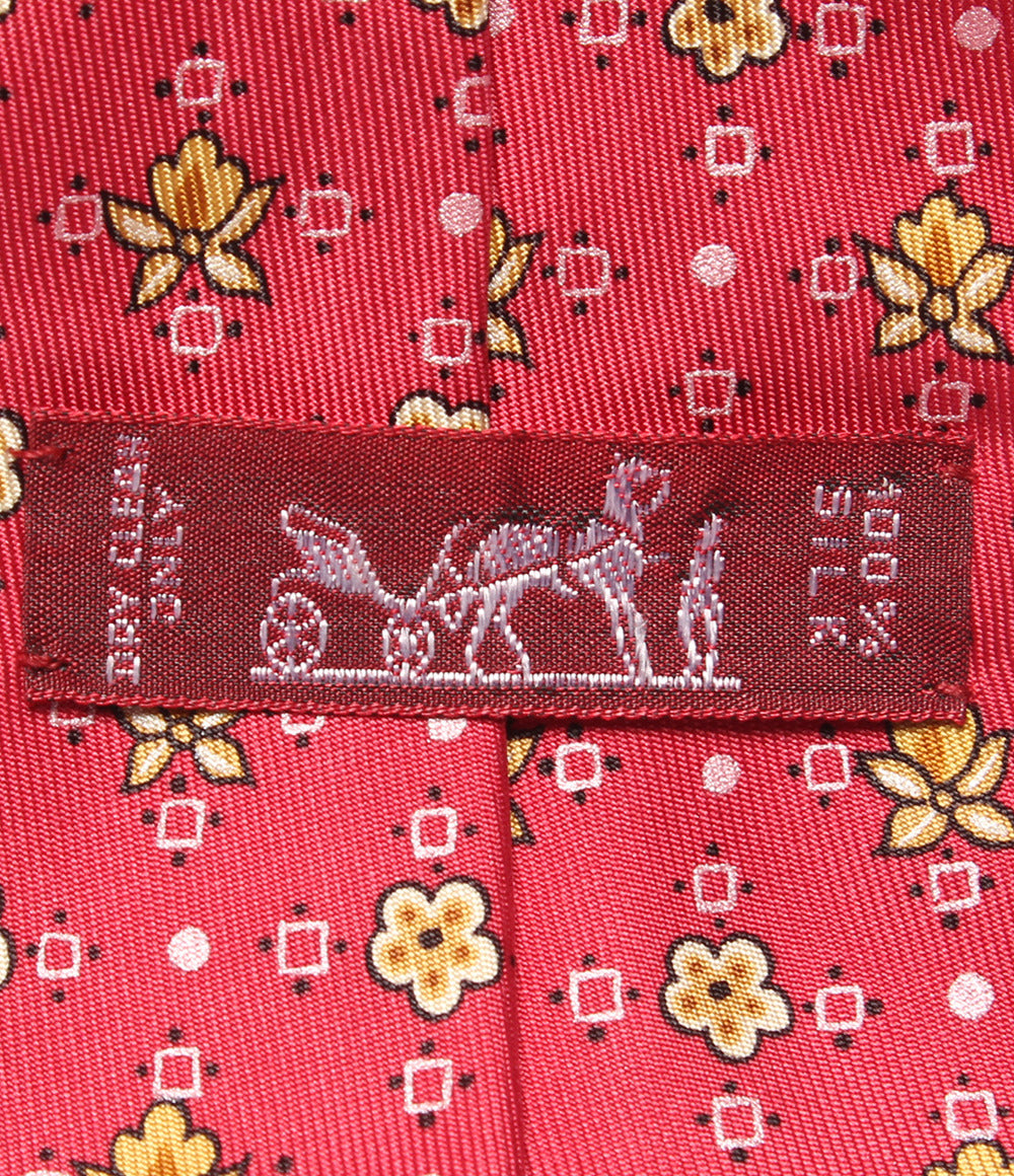 美品 HERMES ネクタイ シルク100％ 花柄 メンズ エルメス – Rehello by