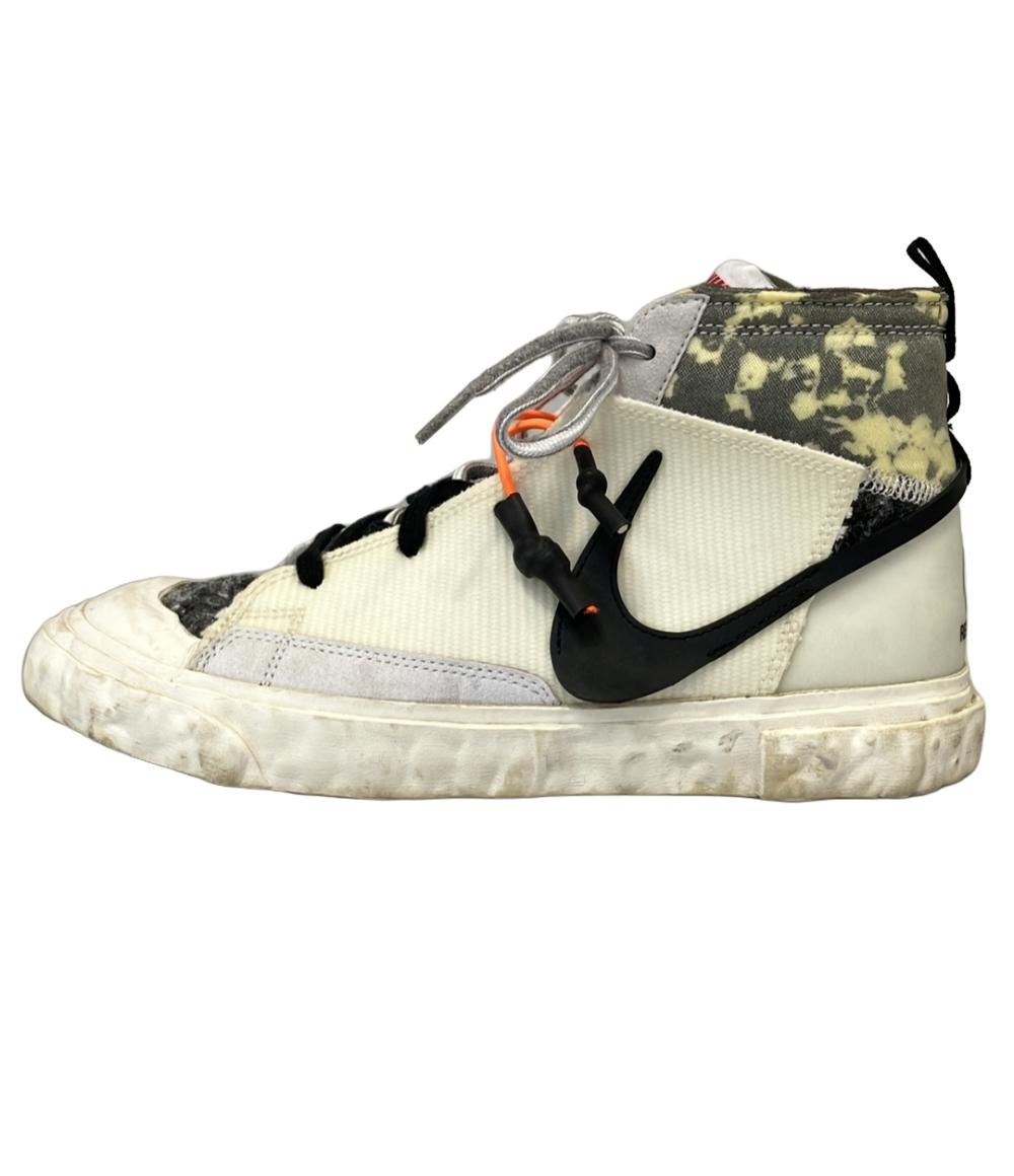 ナイキ ミドルカットスニーカー READYMADEコラボ CZ3589-100 BLAZER MID レディース SIZE 24.5 (L) NIKE