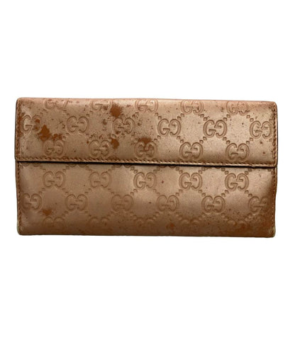 GUCCI ダブルホック 二つ折り長財布 レザー 203550 2067 レディース グッチ