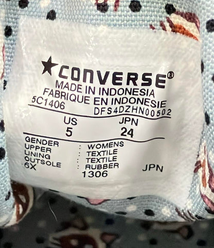 美品 CONVERSE ハイカットスニーカー ×ポール アンド ジョー シスター 猫 レディース SIZE 24.0 (L) コンバース