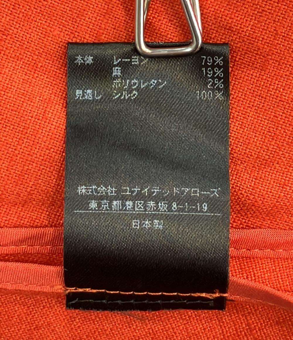 Drawer リネン混シルク Aラインノースリーブ ワンピース 6526-234-1288 レディース ドゥロワー