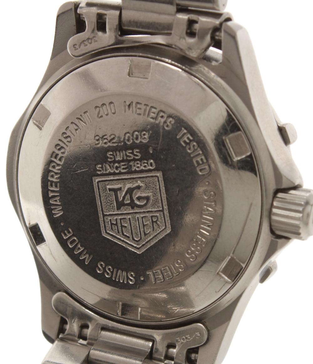 TAG HEUER 腕時計 プロフェッショナル2000 クオーツ ブラック 962.008 レディース タグホイヤー