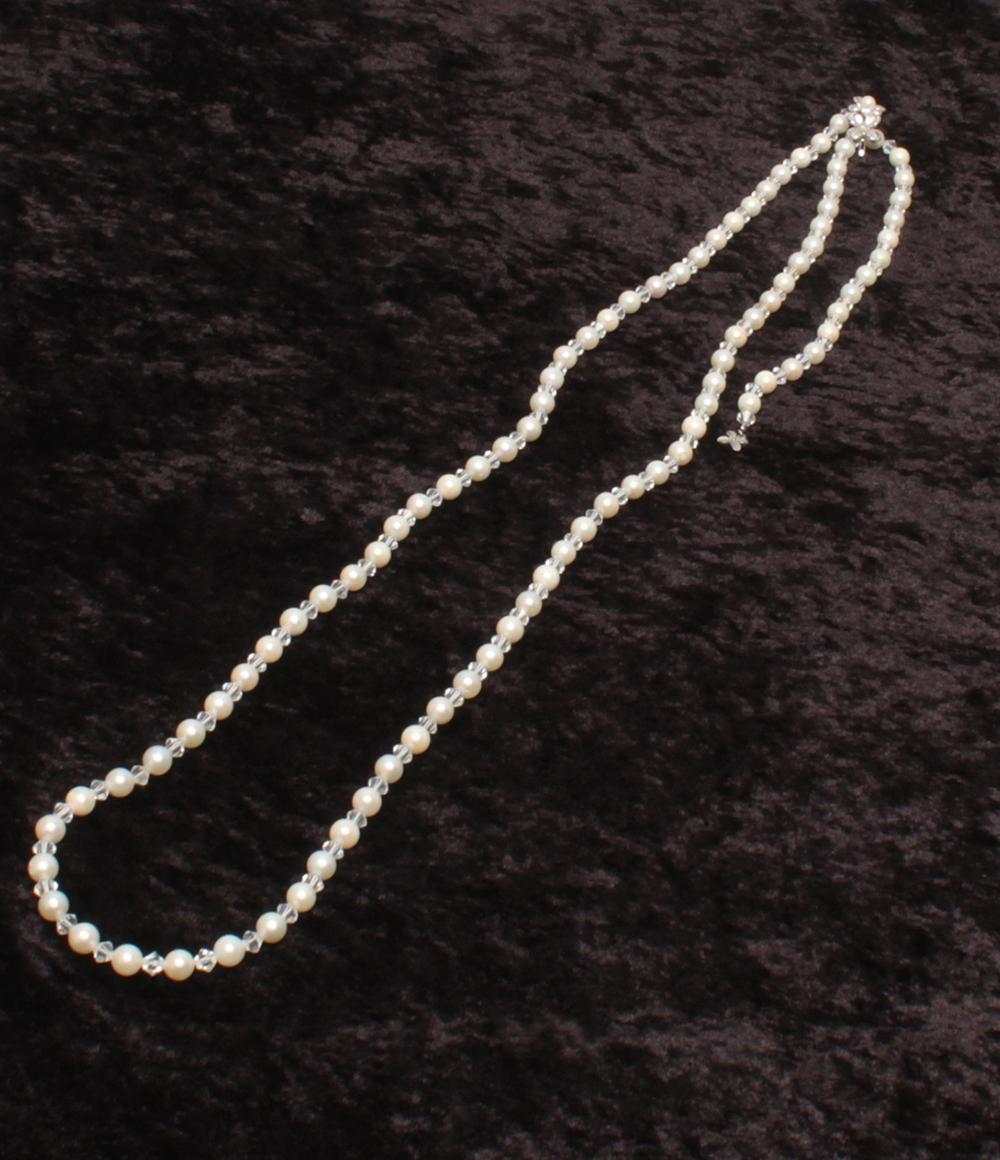 ロングネックレス SV パール 6.5-7.0mm レディース