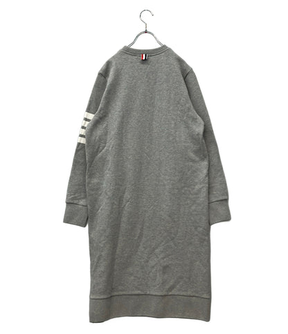 美品 THOM BROWNE 長袖ワンピース スウェット クールネック タグ付き レディース SIZE 40 (M) トムブラウン