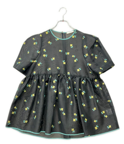 yori 半袖 ラメクローバーパフブラウス レディース SIZE 38 ヨリ