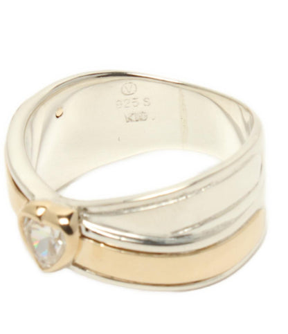 美品 ヴァンドーム リング 指輪 K10 SV925 2点セット レディース VANDOME