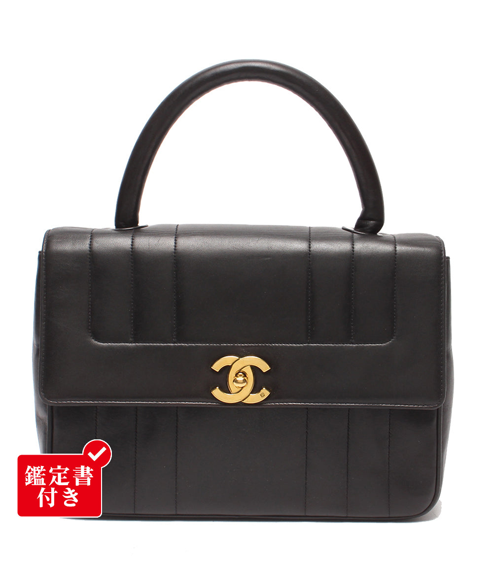 CHANEL ハンドバッグ ゴールド金具 シングルフラップ マドモアゼル ラムスキン 3番台 レディース シャネル