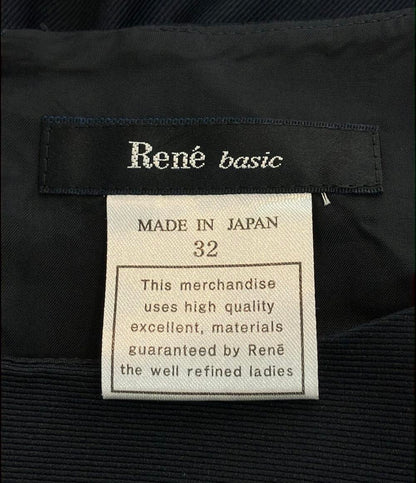 美品 ルネベーシック 七分袖フォーマルワンピース レディース SIZE 32 (XS) Rene basic