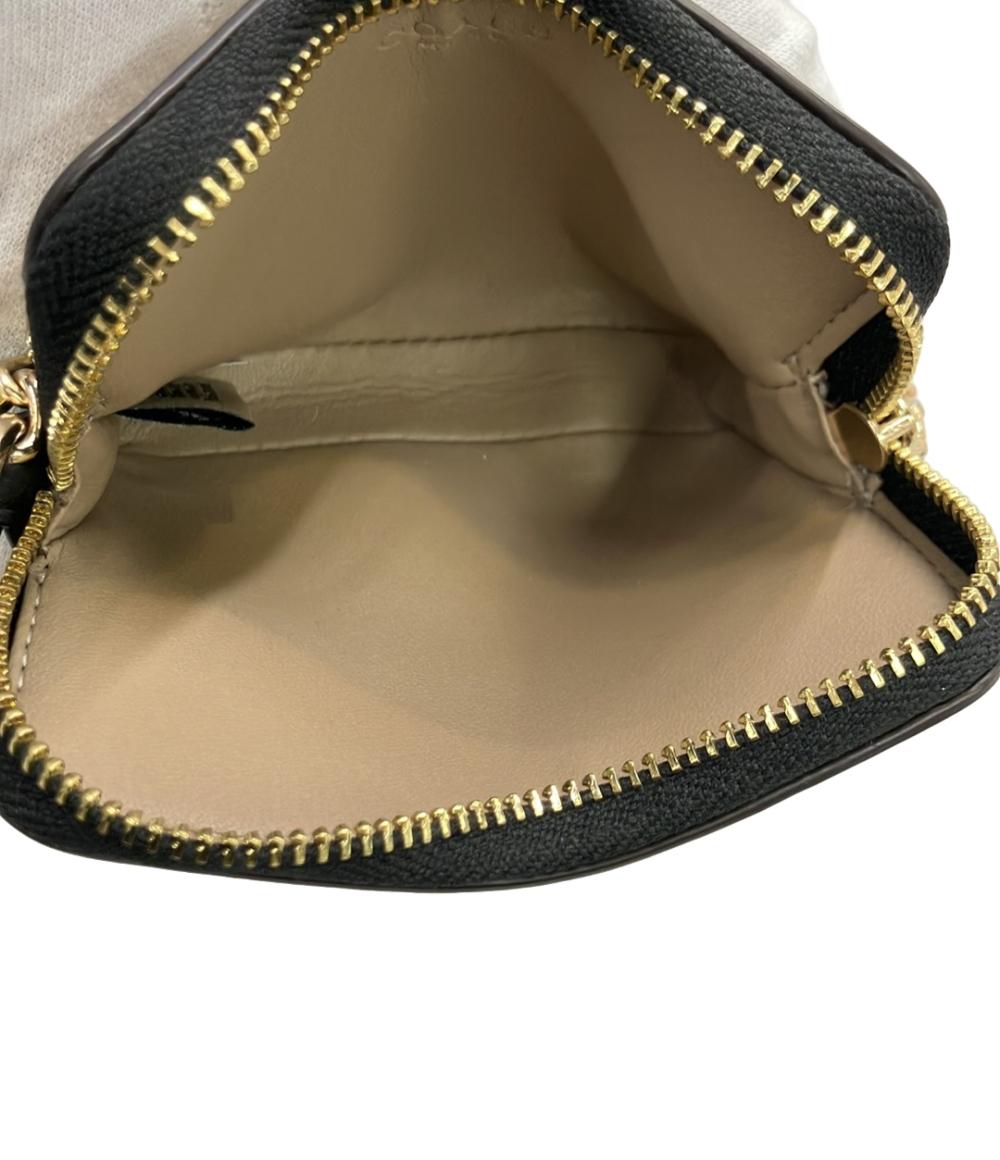 美品 コーチ コインケース パスケース チェーンストラップ付き CW883 レディース COACH