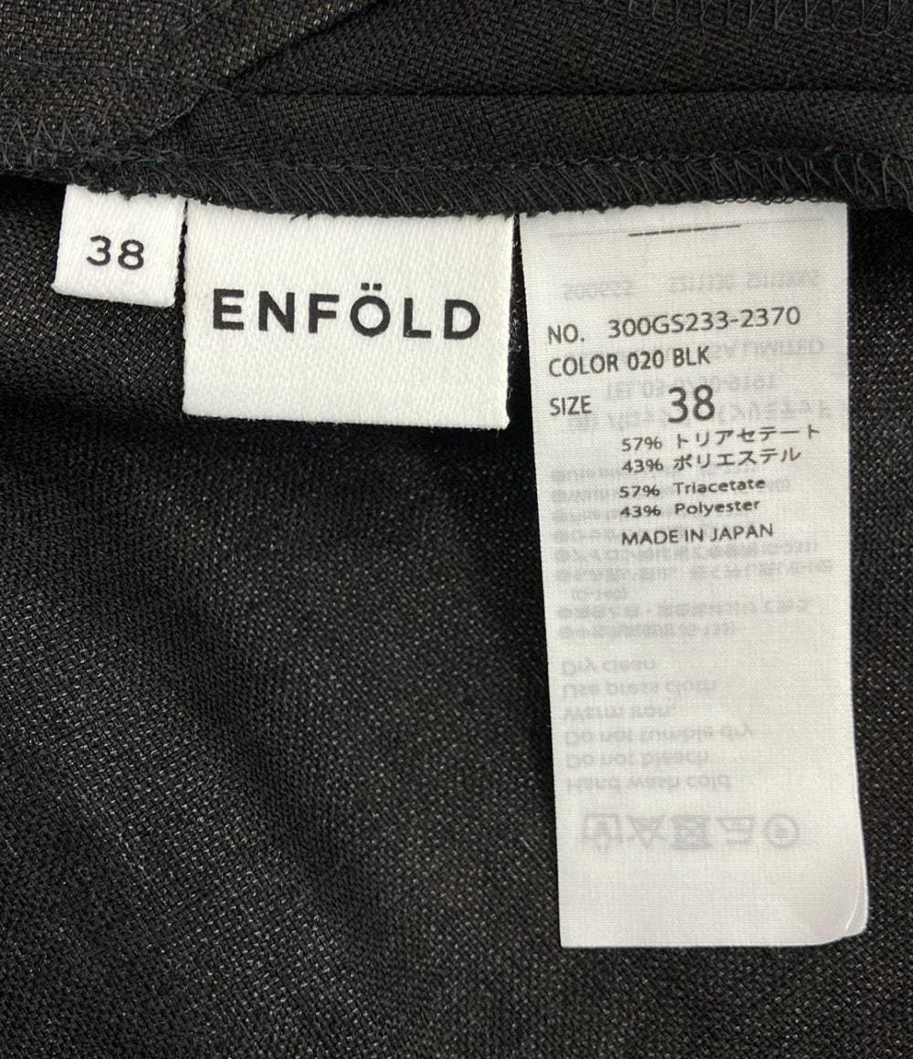 ENFOLD 半袖 ケープスリーブ ワンピース 300GS233-2370 レディース SIZE 38 (S) エンフォルド