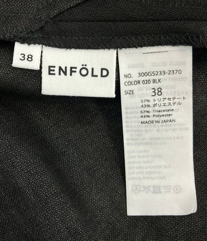 ENFOLD 半袖 ケープスリーブ ワンピース 300GS233-2370 レディース SIZE 38 (S) エンフォルド