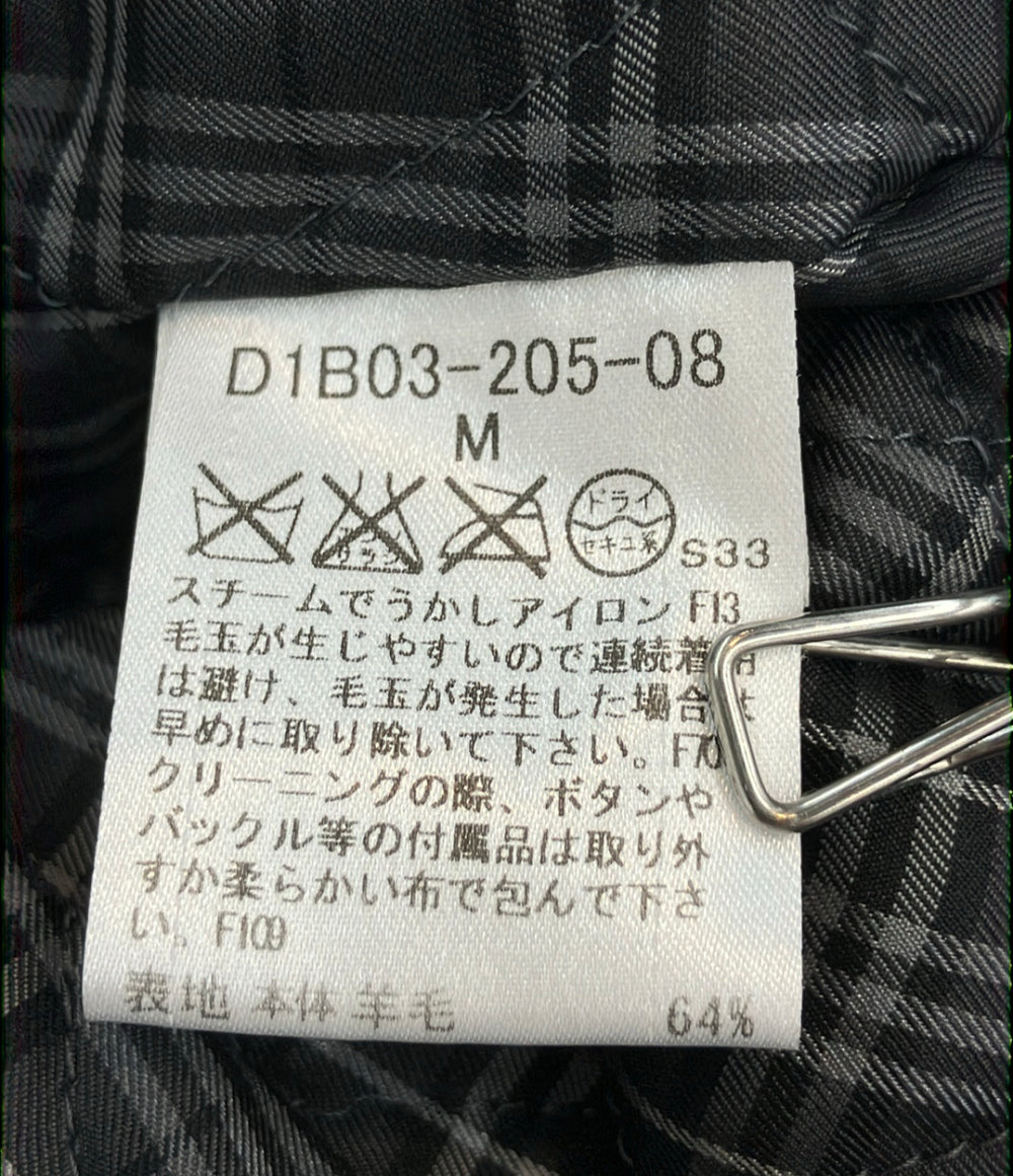 BURBERRY BLACK LABEL チェスターコート 内地キルティング グレー D1B03-205-08 メンズ SIZE M バーバリーブラックレーベル