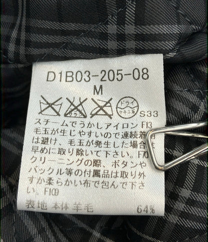 BURBERRY BLACK LABEL チェスターコート 内地キルティング グレー D1B03-205-08 メンズ SIZE M バーバリーブラックレーベル