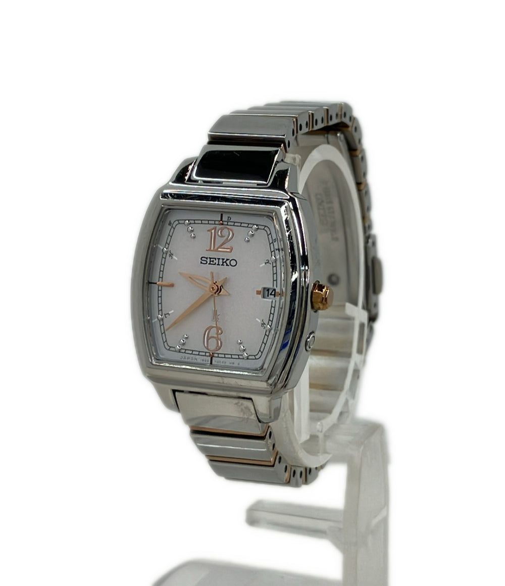 SEIKO 腕時計 ルキア lK ソーラー ピンク 1B22-0BE0 レディース セイコー