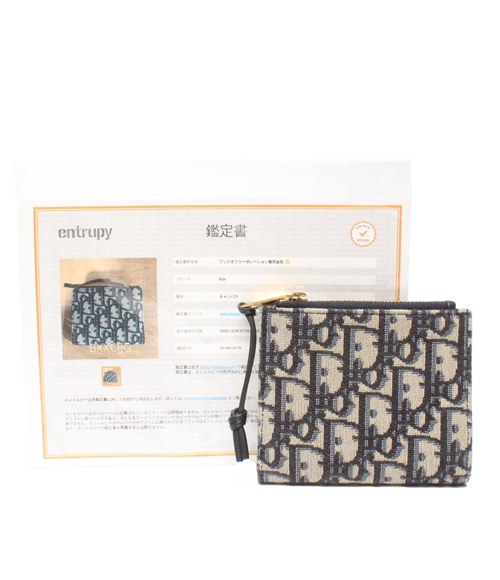 Christian Dior 二つ折り財布 オブリーク レディース クリスチャン
