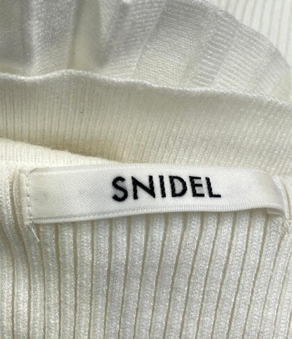 スナイデル 半袖ニット ニットプリーツレイヤードトップス レディース SIZE ONE (M) snidel