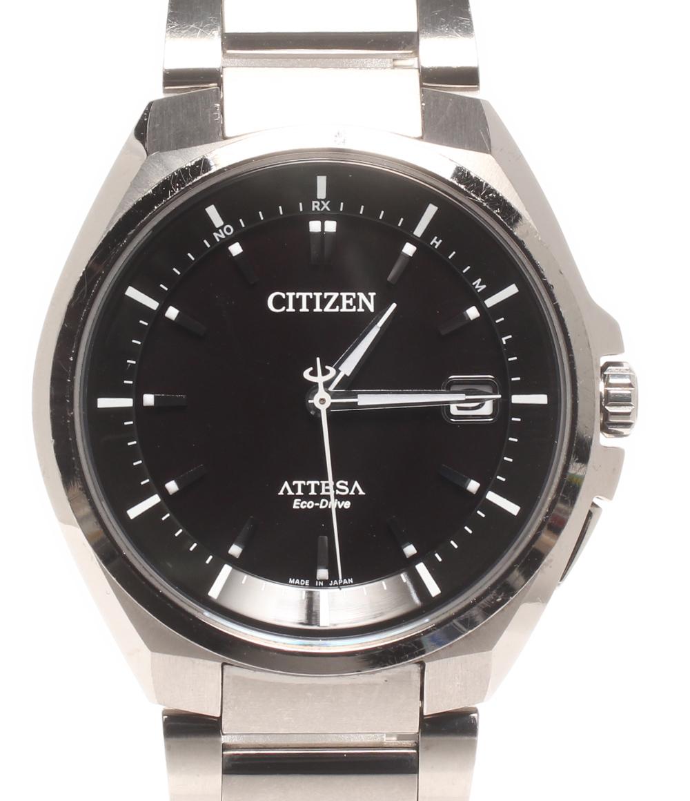 CITIZEN 腕時計 アテッサ ATTESA ソーラー ブラック H110-T016308 メンズ シチズン