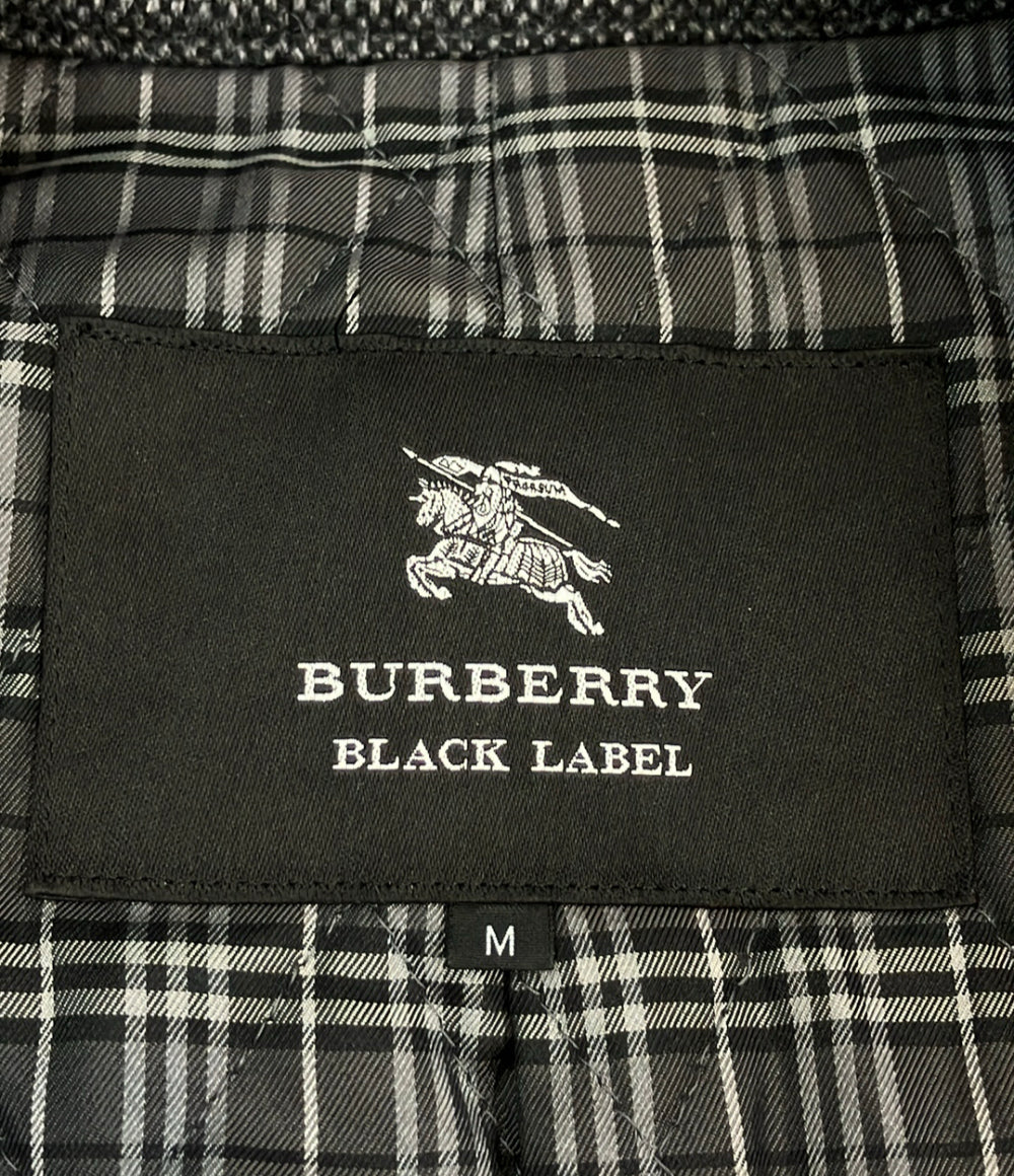 BURBERRY BLACK LABEL チェスターコート 内地キルティング グレー D1B03-205-08 メンズ SIZE M バーバリーブラックレーベル