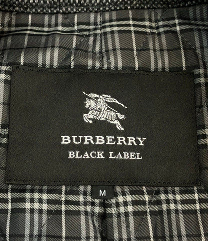 BURBERRY BLACK LABEL チェスターコート 内地キルティング グレー D1B03-205-08 メンズ SIZE M バーバリーブラックレーベル