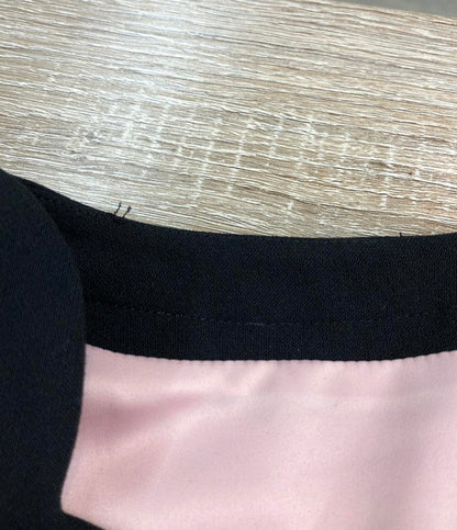 Kate Spade 半袖ワンピース バイカラースカラップ VネックAライン scallop cap sleeve d Cameo Pink レディース SIZE 4 (M) ケイトスペード