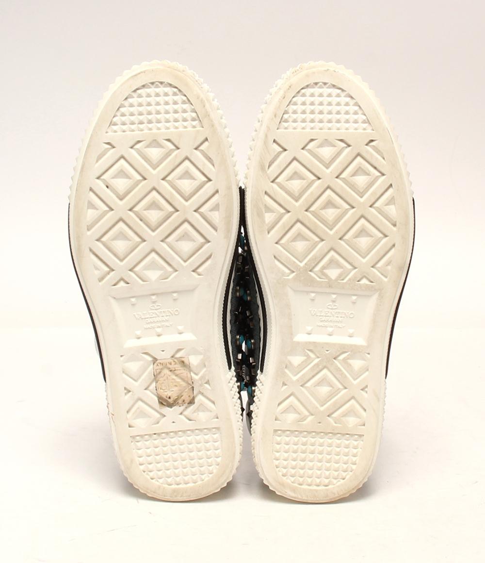 ヴァレンティノ ローカットスニーカー デニム スタッズ レディース SIZE 36 (M) VALENTINO