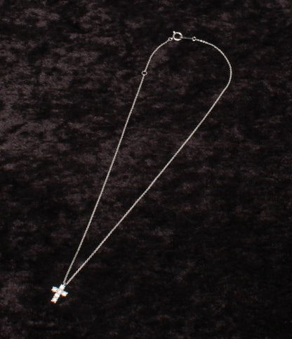 美品 VENDOME ネックレス Pt900 Pt850 ダイヤ0.30ct クロスモチーフ レディース ヴァンドーム