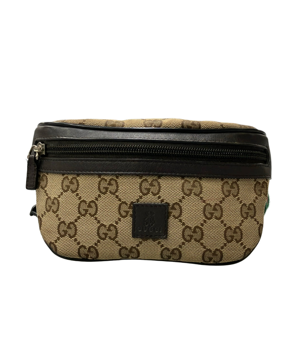 GUCCI ウエストポーチ ボディバッグ レザー GGキャンバス 311159 002058 キッズ グッチ