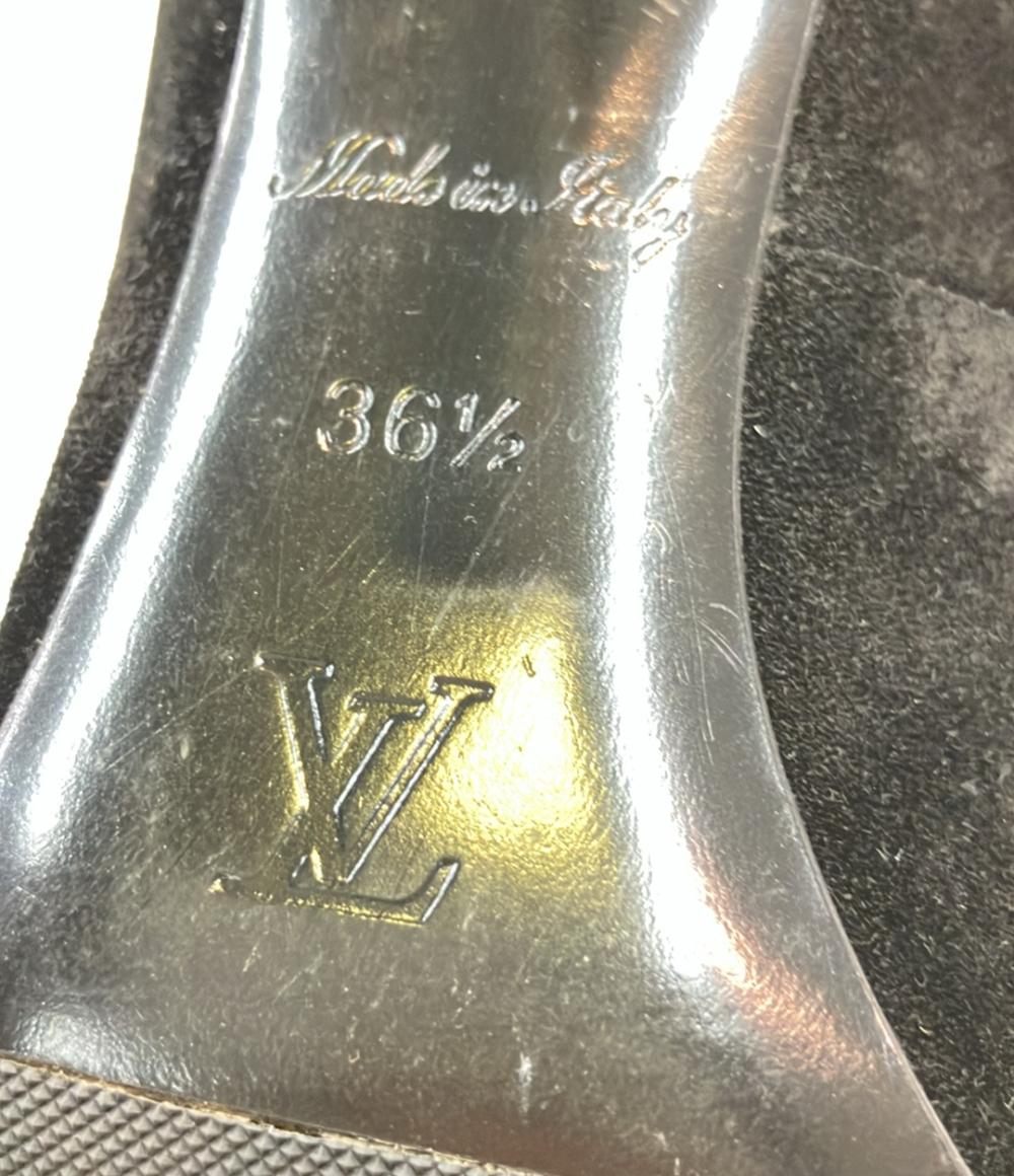 LOUIS VUITTON パンプス スエード モノグラム レディース SIZE 36 1/2 (23.5cm) ルイ・ヴィトン