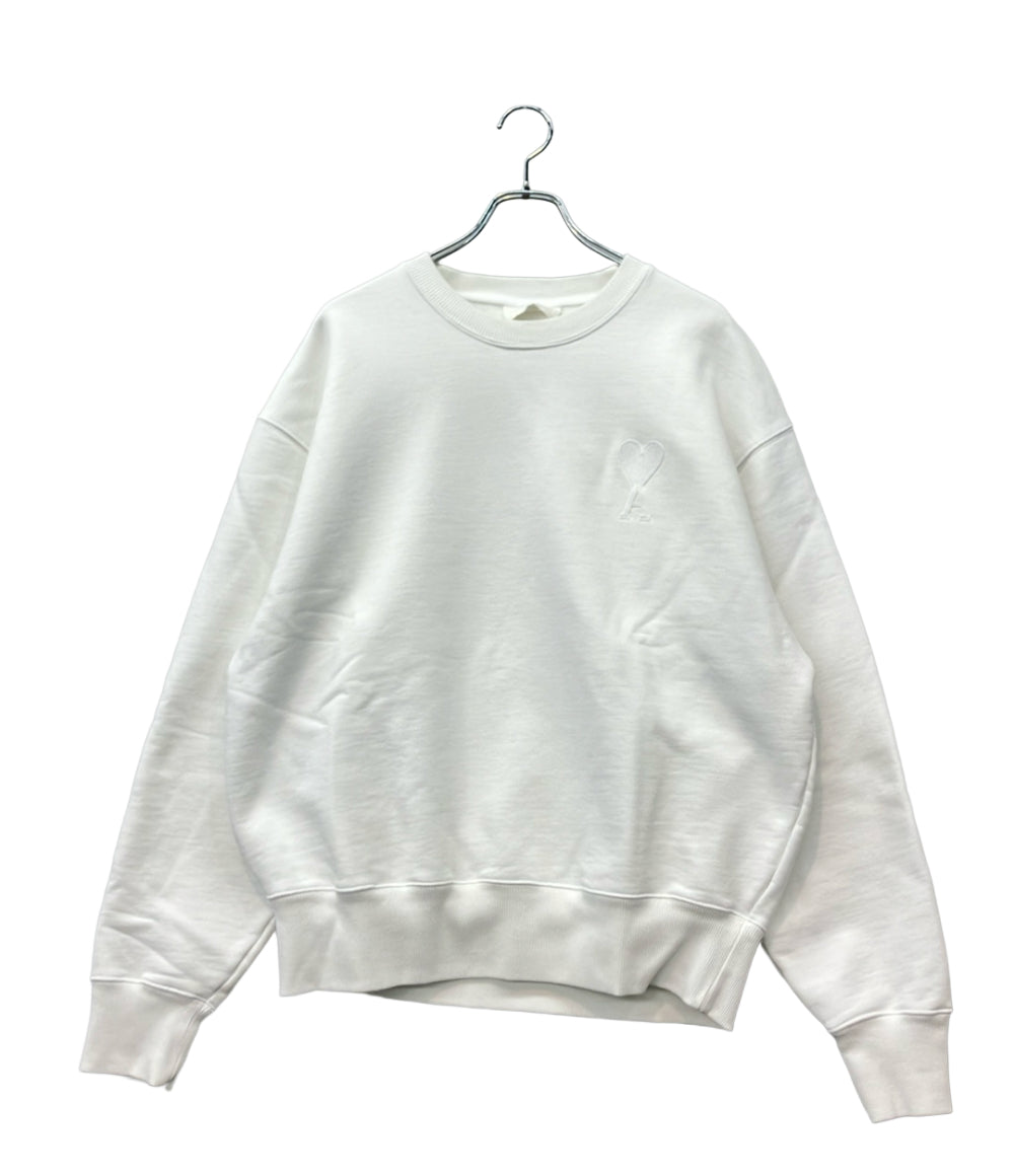 Ami Alexandre Mattiussi ハートロゴ刺繍 クルーネックスウェット メンズ SIZE XL アミ アレクサンドル マテュッシ