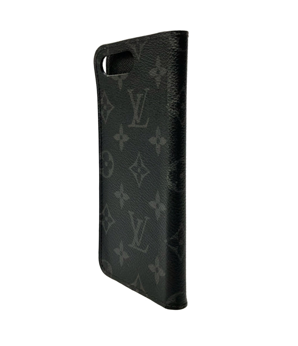 LOUIS VUITTON スマホケース iPhone 7 Plus 8 Plus フォリオ モノグラム エクリプス M62641 ユニセックス ルイ・ヴィトン