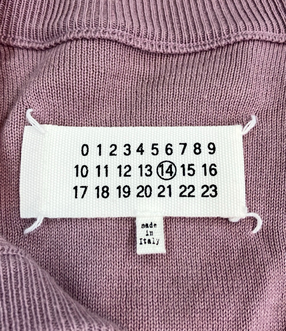 Maison Martin Margiela 長袖カーディガン  エルボーパッチ くすみパープル S30HA0582 Fab メンズ SIZE S メゾンマルタンマルジェラ