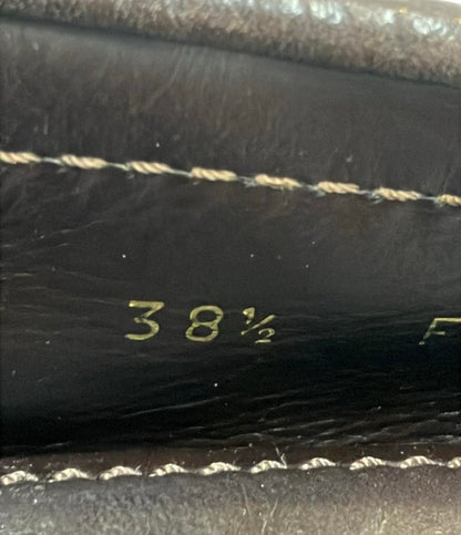 LOUIS VUITTON ドライビングシューズ モノグラム フラワーチャーム レディース SIZE 38 1/2 ルイ・ヴィトン