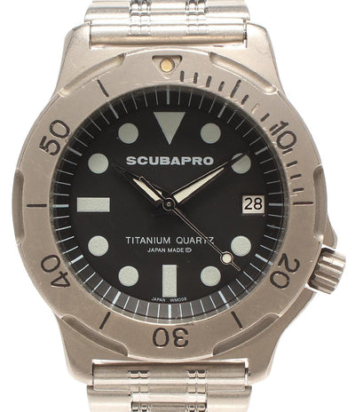 SCUBAPRO 腕時計 クオーツ ブラック メンズ スキューバプロ
