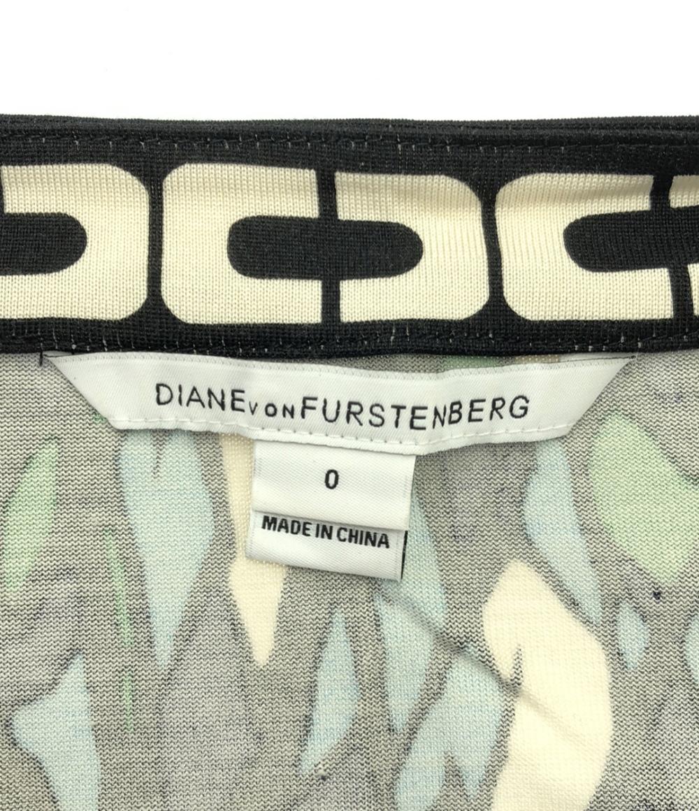 ダイアンフォンファステンバーグ 総柄 長袖ワンピース レディース SIZE 0 (XS) DIANE VON FURSTENBERG