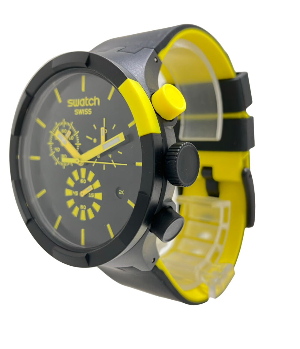 Swatch 腕時計 クオーツ ブラック メンズ スウォッチ