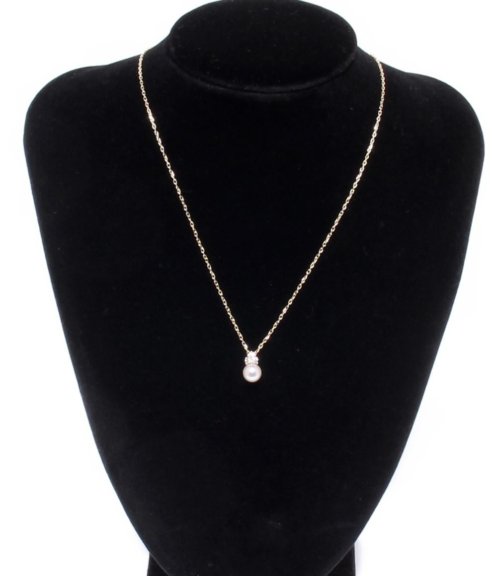 美品 ミキモト ネックレス K18 パール レディース MIKIMOTO