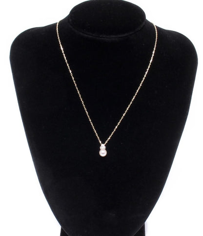 美品 ミキモト ネックレス K18 パール レディース MIKIMOTO