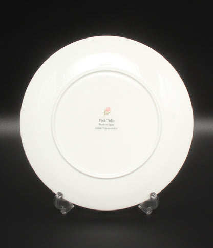 美品 Tiffany & Co. プレート 皿 24cm ピンクチューリップ ティファニー