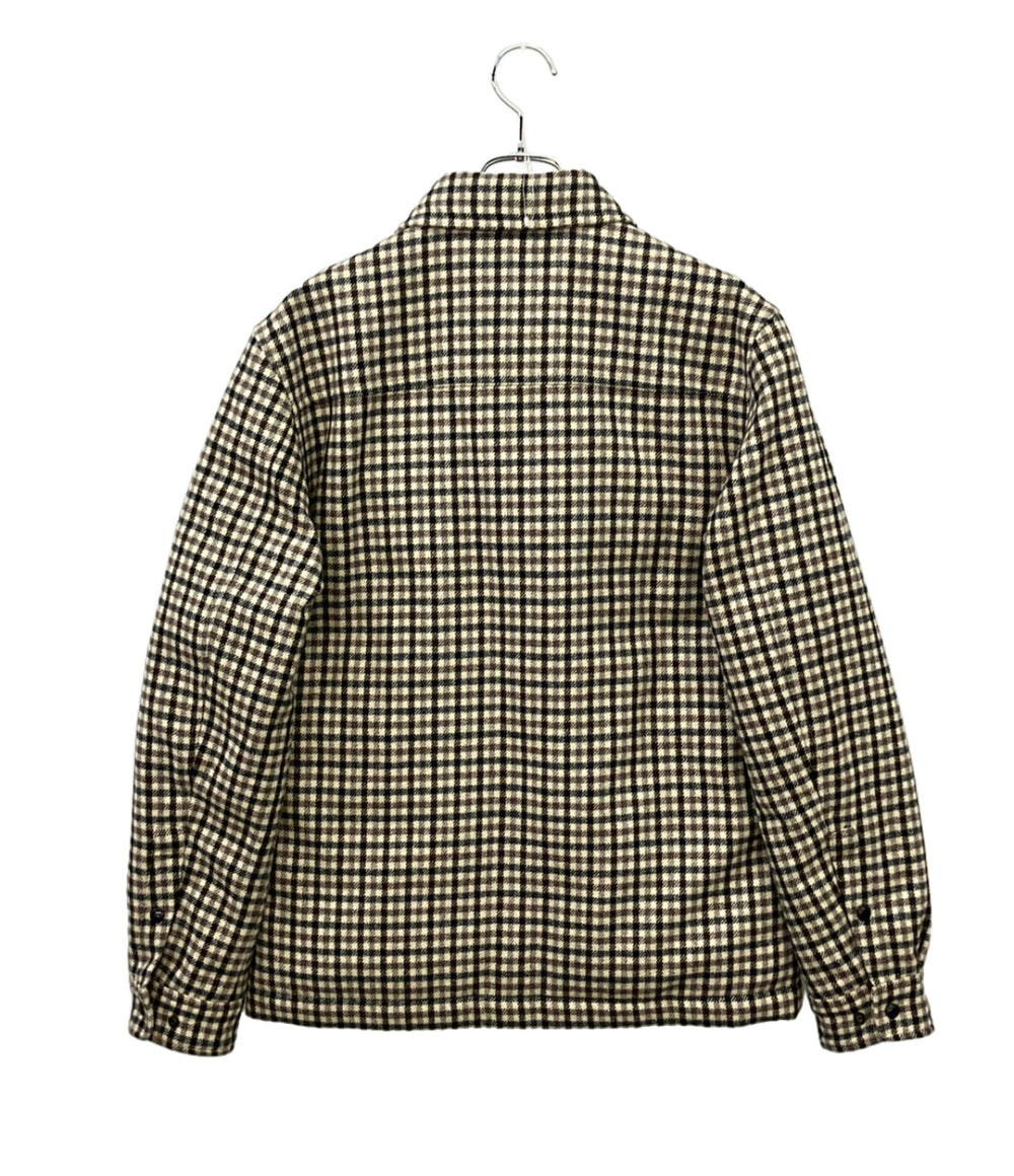 美品 WOOLRICH ダウンジャケット Alaskan Wool Check Overshirt ARCHIVEラインWOOLRICH WOOLEN MILLS メンズ SIZE S ウールリッチ