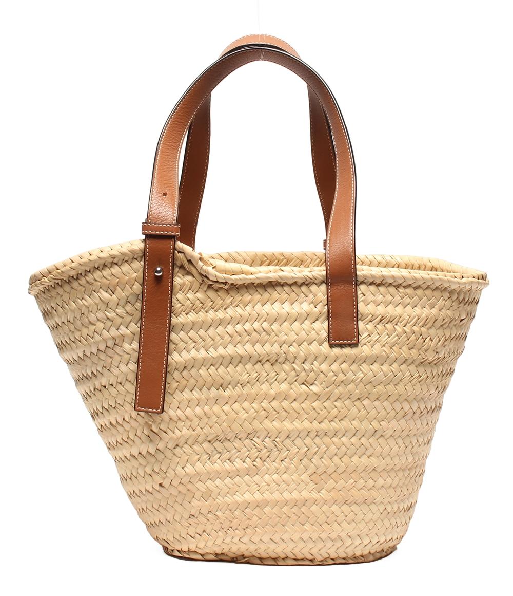 ロエベ かごバッグ ショルダーバッグ 肩掛け バスケットバッグ ヤシの葉&カーフ レディース LOEWE